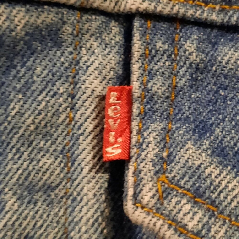 Vtg Levis Jacket Mens 44 Denim Jean Trucker Type 3 Made In USA Faded 80s 70506 - Picture 5 of 15